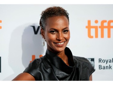 Model Yasmin Warsame poses as she arrives for the premiere of "Oscar Peterson: Black + White" at the Toronto International Film Festival (TIFF) in Toronto, Ontario, Canada September 12, 2021.  REUTERS/Mark Blinch