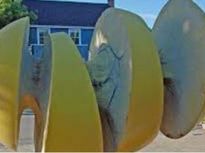 Someone complained to the Department of Public Works about the state of a sculpture outside the post office in Stouffville, which led the department to allocate $103,000 to restore it, according to Blacklock's Reporter.