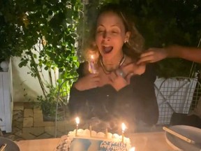 Nicole Richie accidentally set her hair on fire while blowing out candles on her birthday cake.