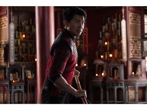 Shang-Chi (Simu Liu) in Marvel Studios’ Shang-Chi and the Legend of the Ten Rings.