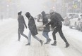 Torontonians braved the snow and cold temperatures this afternoon as Toronto was hit by the first major snow storm of 2020. Saturday, Jan. 18, 2020.
