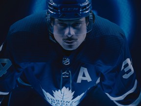 Auston Matthews in a scene from Amazon Prime Video's All or Nothing: Toronto Maple Leafs.