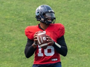 Toronto Argonauts quarterback Antonio Pipkin.