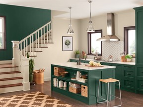 Shades of mint, sage, emerald and forest reflect a growing desire to embrace nature indoors. SHERWIN-WILLIAMS