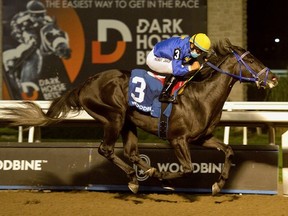 Two-year-old colt Ironstone captured Friday’s $150,000 Clarendon Stakes at Woodbine Racetrack.