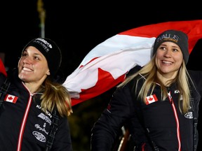 Canadian bobsled pilot Christine de Bruin and brakewoman Kristen Bujnowski won bronze in Beijing yesterday.