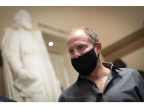 Actor Woody Harrelson walks through the U.S. Capitol on September 29, 2021 in Washington, DC.