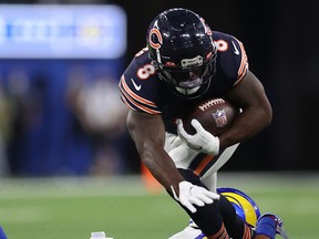 Bears running back Damien Williams will get the start this week with teammate David Montgomery out with an injury.
