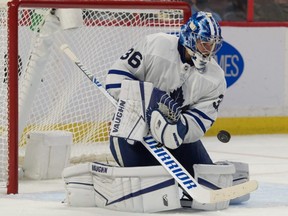 Maple Leafs goalie Jack Campbell.