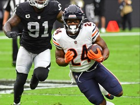 Khalil Herbert will be the lead Bears’ running back against the Packers on Sunday.