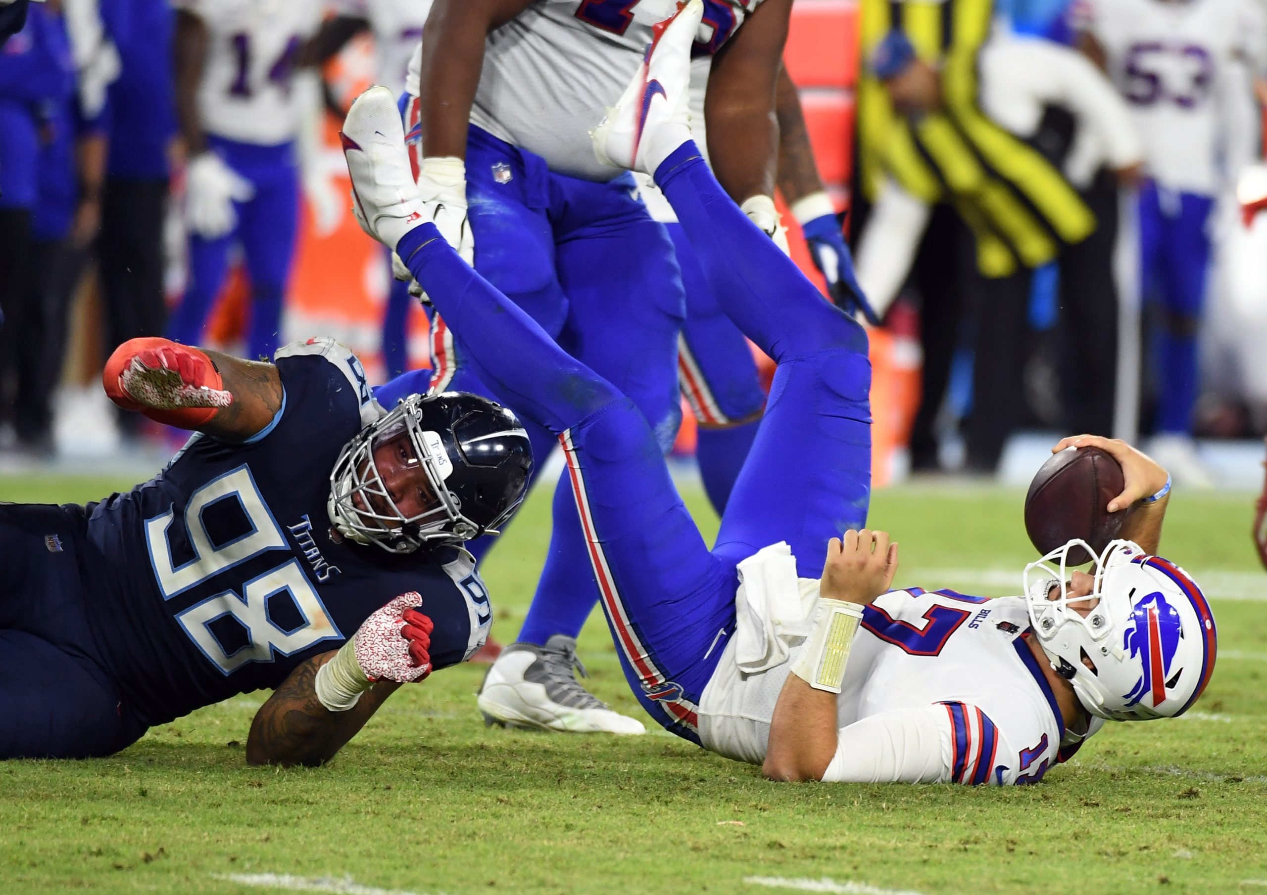 The Daily Herald - Titans stuff Bills near goal line, survive for