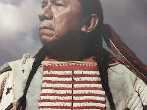 This handout picture provided by the National Portrait Gallery, shows a photograph of Ernie Lapointe, Sitting Bull's great-grandson, and his closest living descendant.