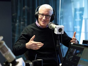 Anderson Cooper visits 'Andy Cohen Live' on SiriusXM's Radio Andy, live from the SiriusXM Studios in New York City, Sept. 22, 2021.