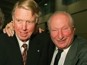 George Gross, right, and Doug Creighton were two reasons why a young Steve Simmons regularly read the Toronto Sun in it infancy, long before he entered the world of journalism.