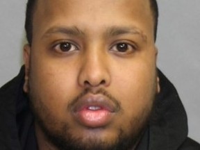 Abilaziz Mohamed, 32, of Toronto, is wanted for the deadly shooting of 43-year-old Craig MacDonald at a plaza in Scarborough -- near Morningside Ave. and Hwy. 401 -- on Thursday, Oct. 14, 2021.