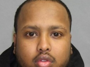 Abilaziz Mohamed, 32, of Toronto, is wanted for the deadly shooting of 43-year-old Craig MacDonald at a plaza in Scarborough -- near Morningside Ave. and Hwy. 401 -- on Thursday, Oct. 14, 2021.