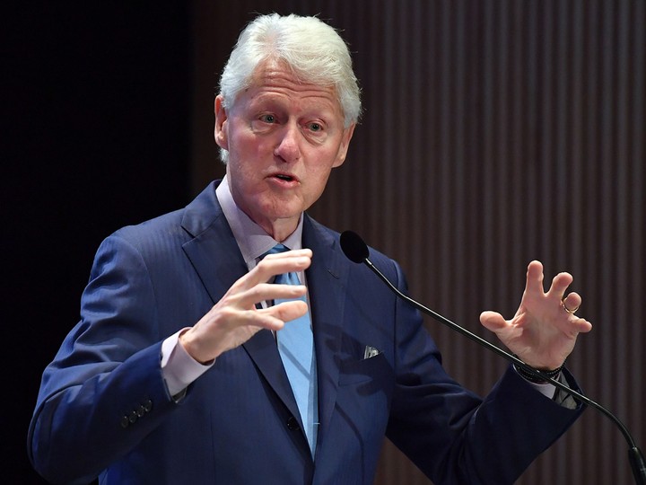  In this file photo, former President Bill Clinton speaks at the fifth annual Town and Country Philanthropy Summit on May 9, 2018 at Hearst Tower in New York City.