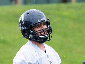 Veteran Dariusz Bladek returns to right guard when the Argos take on B.C. today. Supplied photo