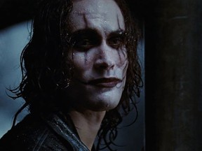 Brandon Lee is pictured in "The Crow."