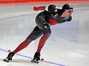 Alberta’s Ted-Jan Bloemen won the men’s 5000 metre long track event at the Canadian Championships at the Olympic Oval in Calgary on Wednesday