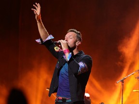 Chris Martin of Coldplay performs live at The Apollo Theater for SiriusXM and Pandora's Small Stage Theater in Harlem, N.Y. on Sept. 23, 2021 in New York City.