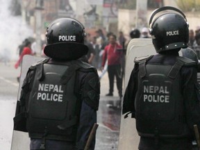 Nepalese policemen.