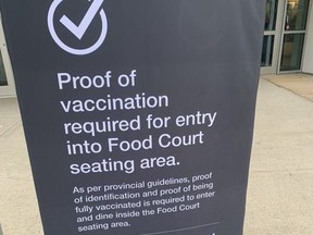 The unvaccinated are finding themselves unwelcome at mall foodcourts