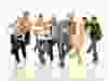 The cast of Corner Gas: (L-R) Tara Spencer-Nairn, Lorne Cardinal, Eric Peterson, Nancy Robertson, Janet Wright, Brent Butt, Gabrielle Miller and Fred Ewanuick