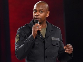 Dave Chappelle performs to a sold out crowd onstage at the Hollywood Palladium on March 25, 2016 in Los Angeles.