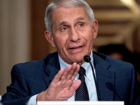 Dr. Anthony Fauci, director of the National Institute of Allergy and Infectious Diseases, speaks during a Senate Health, Education, Labor, and Pensions Committee hearing at the Dirksen Senate Office Building in Washington, D.C., July 20, 2021.