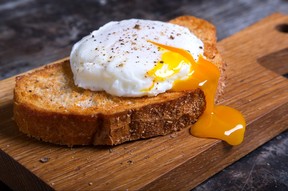 Poached egg on toast