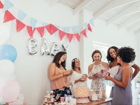 A mother-in-law has turned a baby shower into an event about herself.