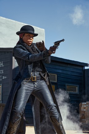 Regina King as Trudy Smith in The Harder They Fall.