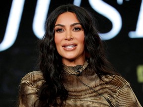 Television personality Kim Kardashian attends a panel for the documentary "Kim Kardashian West: The Justice Project" during the Winter Television Critics Association Press Tour in Pasadena, Calif.,  Jan. 18, 2020.