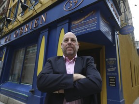Pat Quinn Jr. is pictured in front of his business, P..J. O'Brien Irish pub