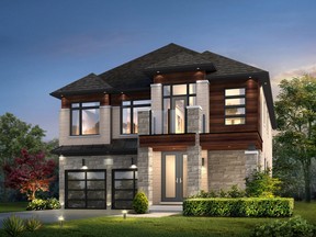 A detached home by OPUS Homes, named Home Builder of the Year, Low-Rise at the 2021 BILD Awards. IMAGE COURTESY OF  OPUS HOMES