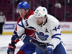 Maple Leafs blue liner Morgan Rielly is an unrestricted free agent after the season. He also could be destined for Team Canada’s men’s hockey team at the Beijing Games. USA TODAY SPORTS