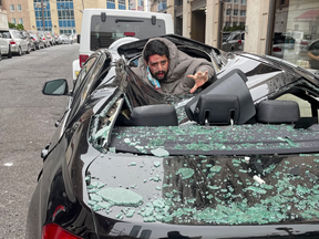 A parked BMW broke the fall of a 31 year old man who jumped out a ninth storey window of a New Jersey building — and survived.