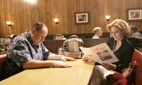 James Gandolfini and Edie Falco in a scene from the series finale of The Sopranos. (Photo by HBO)