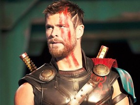 Chris Hemsworth shows off chopped hair - and comedy chops - in "Thor: Ragnarok," according to critics.