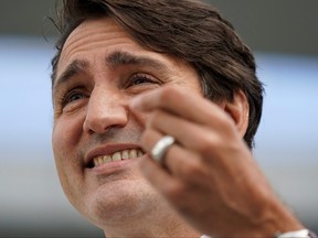 Canada's Liberal Prime Minister Justin Trudeau campaigns in Vancouver, British Columbia