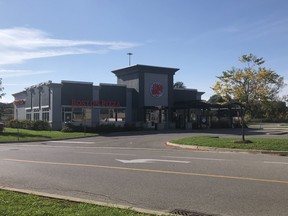 Toronto Police Homicide Unit are investigating the shooting death of man that occurred late Wednesday in the parking lot beside this Boston Pizza on Cinemart Dr. in Scarborough, on Thursday, October 14, 2021.