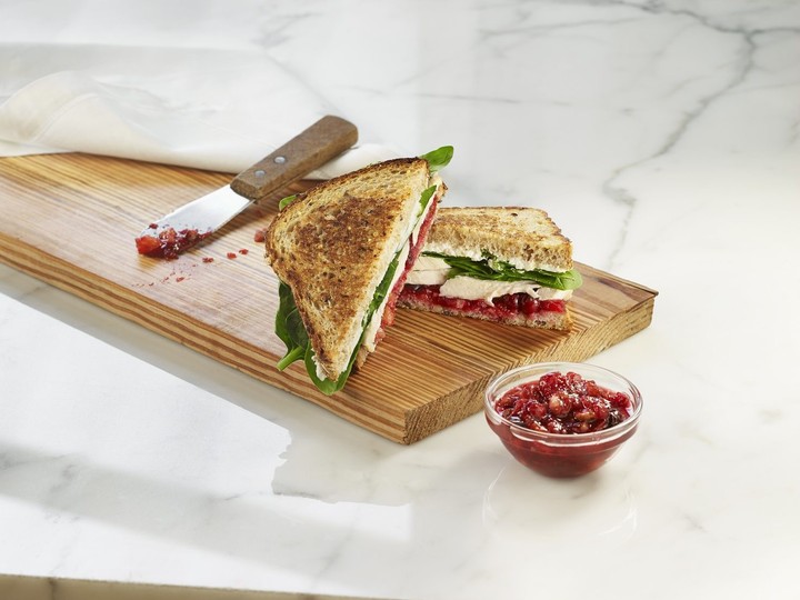  Turkey Goat Cheese Panini with Cranberry Relish