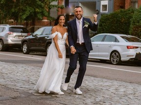 Rachel Chazanovitz and Mark DeSantis shared a ride through Uber's UberPool feature on Oct. 28, 2017, and ended up falling in love and getting married.