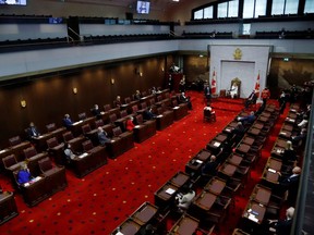 A view of the Senate chambers in Ottawa, Sept. 23, 2020.