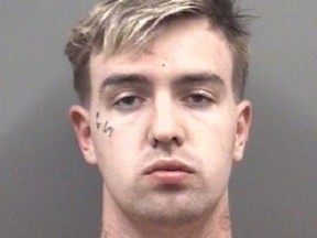 Carson Ware is pictured in a booking photo taken on Oct. 20, 2021.