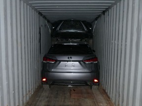 Stolen cars in shipping containers recovered in Project Crockpot, targeting high-tech auto theft in York Region.