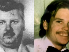 Serial killer John Wayne Gacy, left, and victim Francis Wayne Alexander.