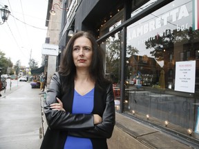 Celina Blanchard, owner of Lambretta Pizzeria on Roncesvalles Ave., in Toronto on Saturday, Oct. 9, 2021.