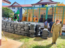 More than 55 million meth tablets and about 1.7 tons of crystal meth were found in the back of a beer delivery truck when Laotian police pulled it over for inspection in Bokeo province.  